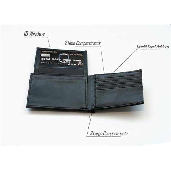 Laser Engraved Billfold Wallet Laser Engraved Bill-fold Wallet - Slim Design - Picture 5 of 7